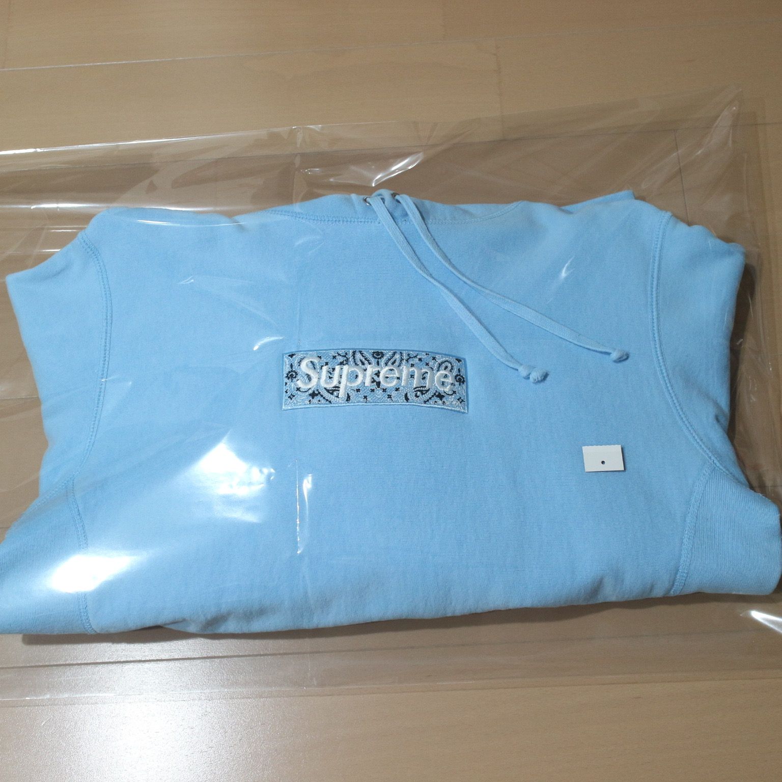 Supreme Bandana Box Logo Hooded Sweatshirt "Blue"