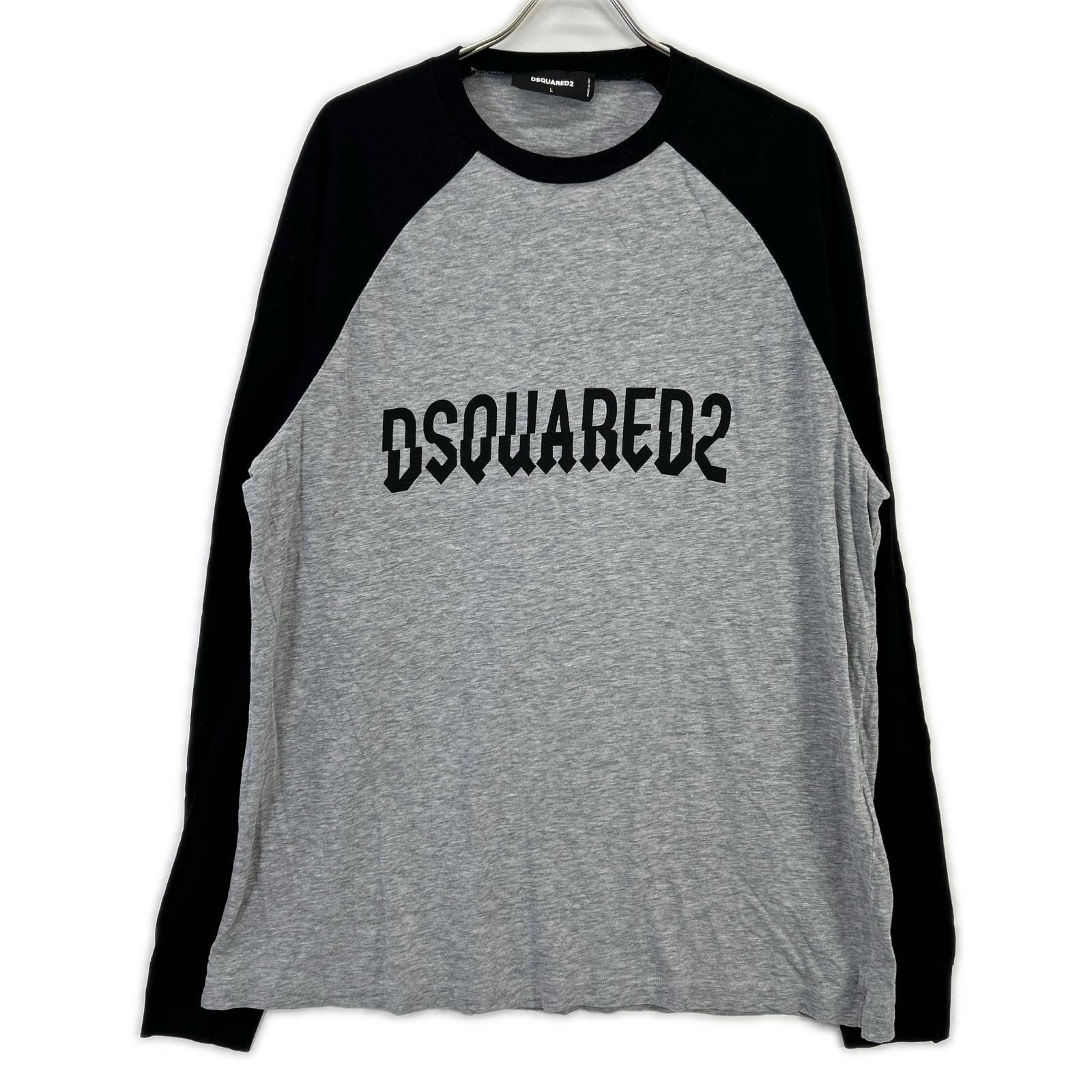 ディースクエアード 23年製 S74GD1107 ラグランロングスリーブTシャツ L