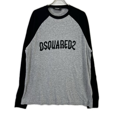 ディースクエアード 23年製 S74GD1107 ラグランロングスリーブTシャツ L
