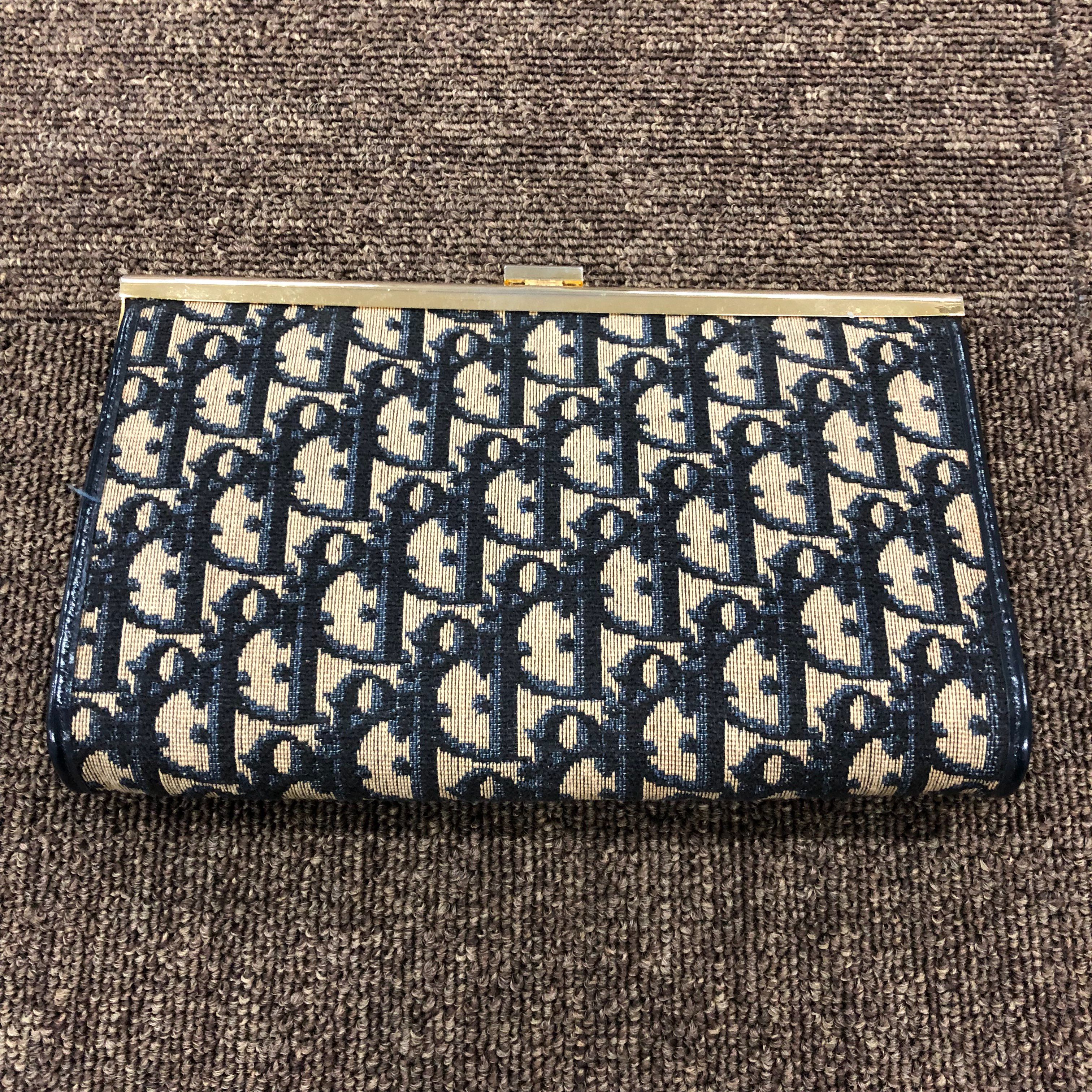 Dior Trotter Clutch Bag "Navy"