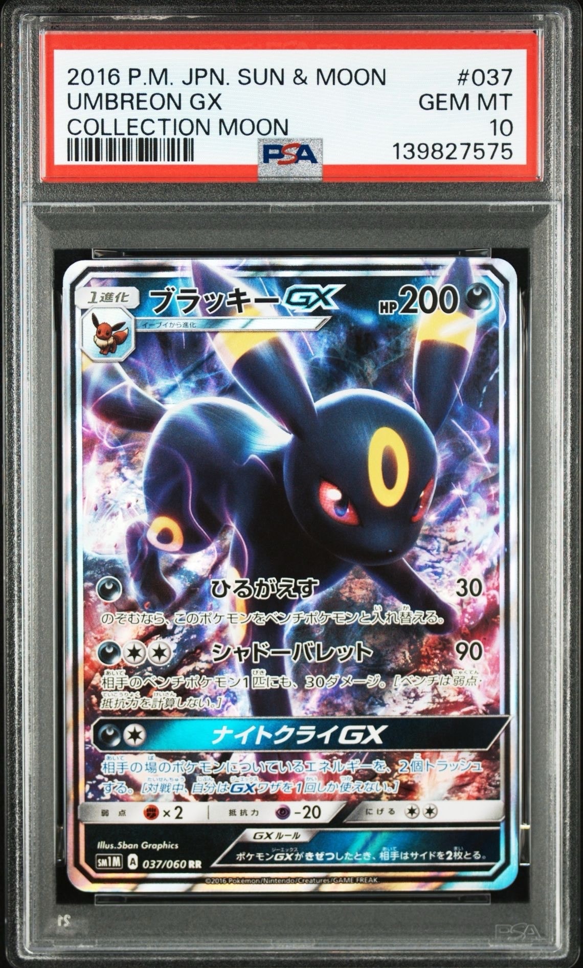 ブラッキーGX RR[SM1M 037/060](拡張パック「コレクション ムーン」)