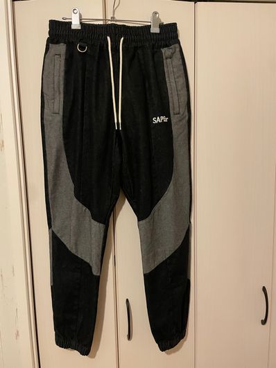 SAPEur DENIM TRACK PANTS "Black"