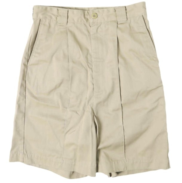 BEAMS BOY ビームスボーイ タックビッグショーツ 13-25-0202-156 ONE SIZE KHAKI T/Cツイル ショートパンツ ボトムス g13813
