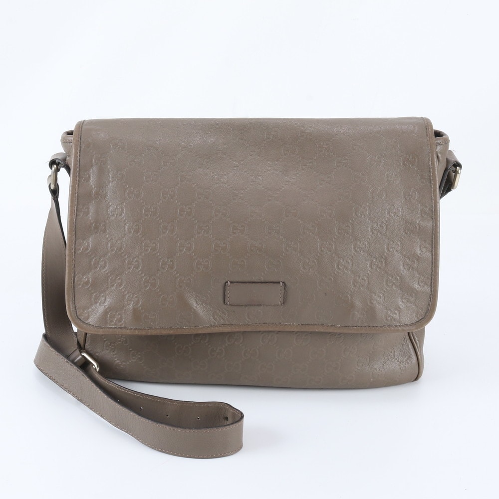 ■美品 グッチ グッチシマ 223665 ショルダーバッグ レザー