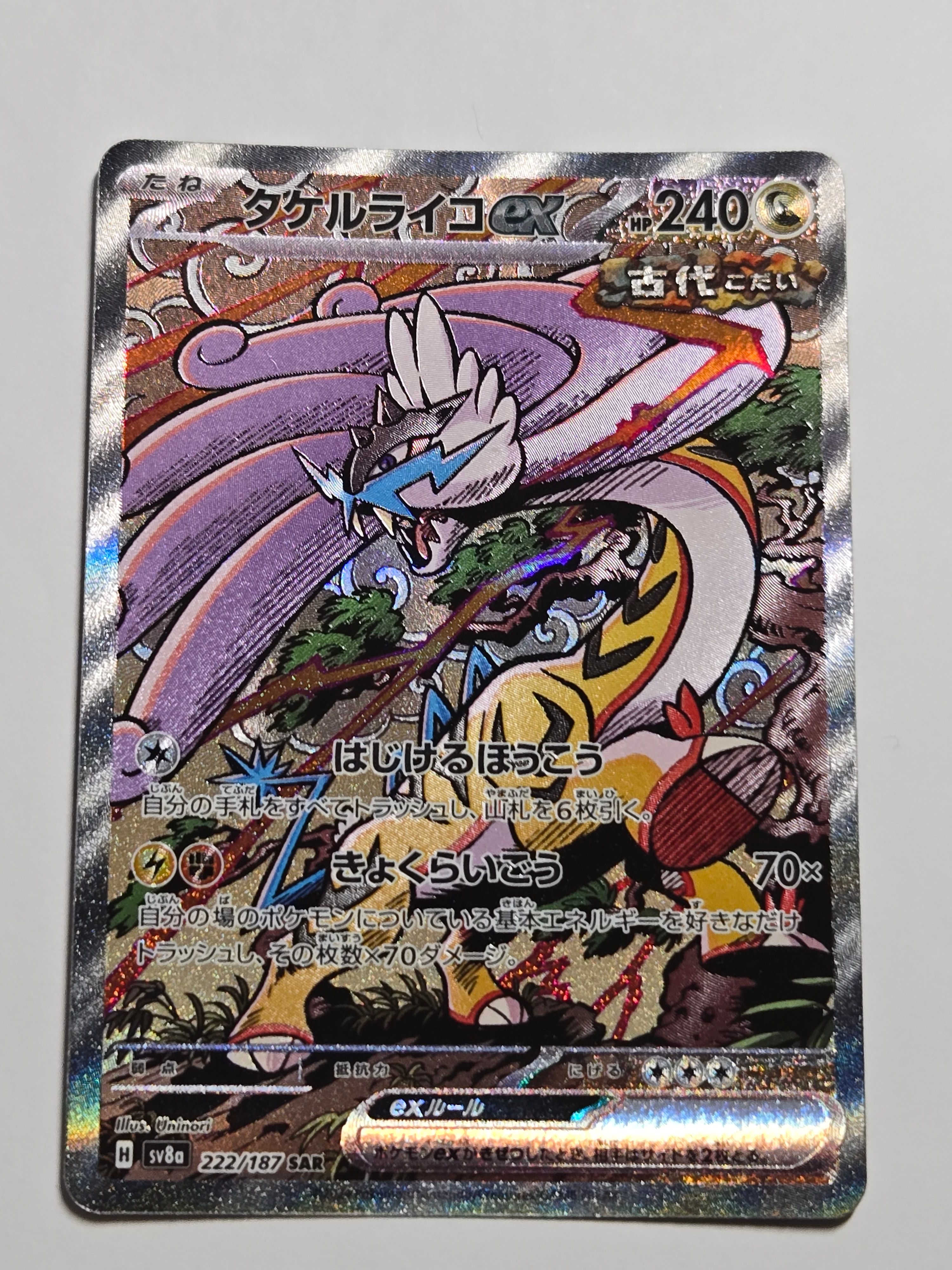 タケルライコex SAR [SV8a 222/187](ハイクラスパック「テラスタルフェスex」)