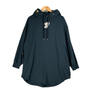 graniph グラニフ ワンポイント 秋冬 AW パーカー コットン/ポリエステル グリーン レディース F【古着】【中古】