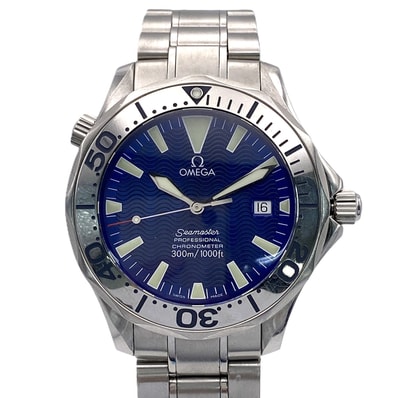 OMEGA オメガ シーマスター プロダイバーズ 300 腕時計 2255.80 ステンレススチール シルバー ブルー メンズ【中古】