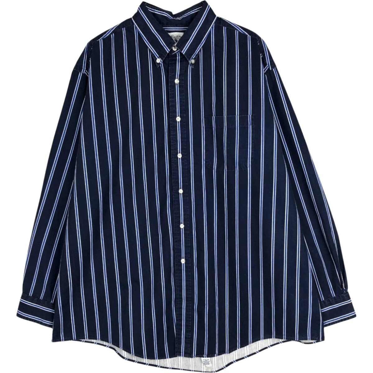 古着 90年代 ブルックスブラザーズ Brooks Brothers Est.1818 長袖 ボタンダウンストライプシャツ USA製 メンズXL相当 ヴィンテージ/eaa677048
