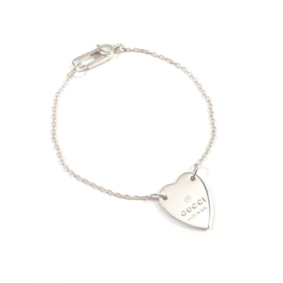 グッチ ブレスレット トレードマーク ハート シルバー