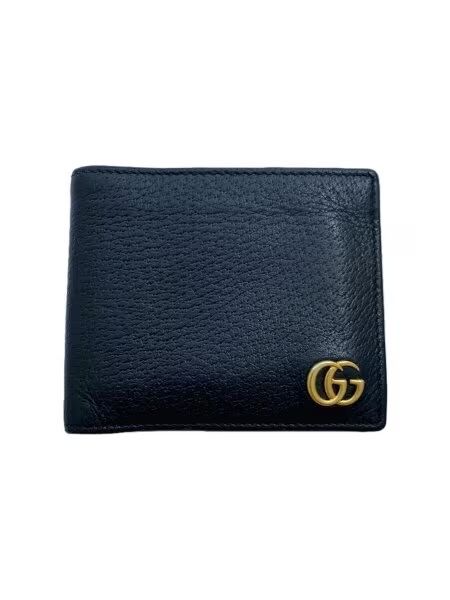 GUCCI GGマーモント レザー コインウォレット "ブラック" 428725 DJ20T 1000