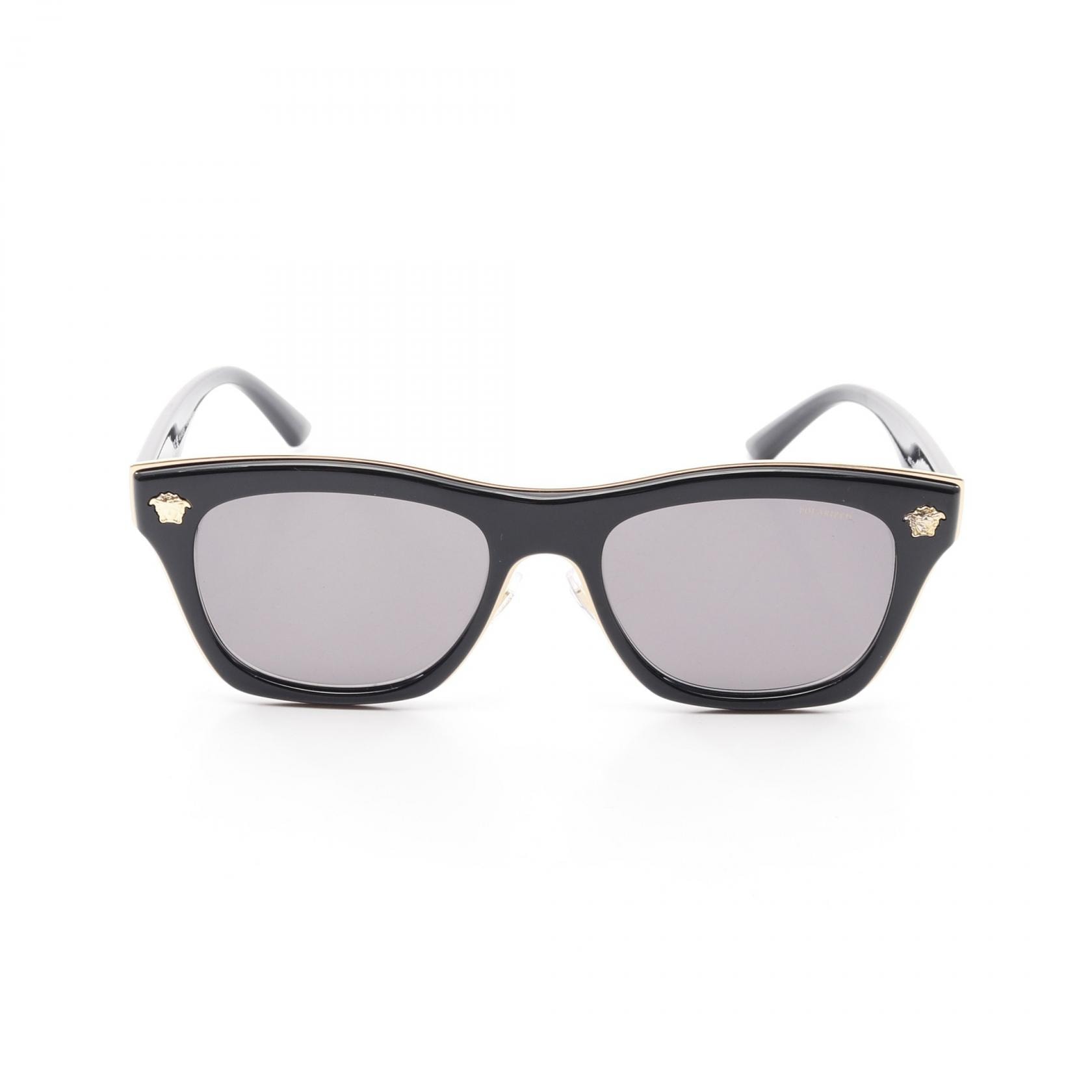 ヴェルサーチ VERSACE メデューサ サングラス 衣料品 GP / プラスチック レディース ブラック系 / ゴールド系 【中古】