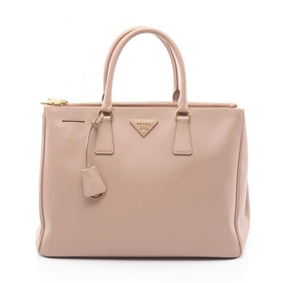 プラダ PRADA ガレリア ハンドバッグ バッグ サフィアーノレザー レディース ピンク系 【中古】