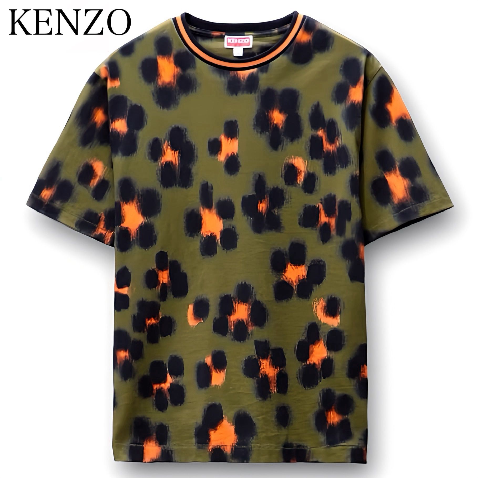 近年モデル KENZO ケンゾー HANA レオパード Tシャツ アニマル 豹柄