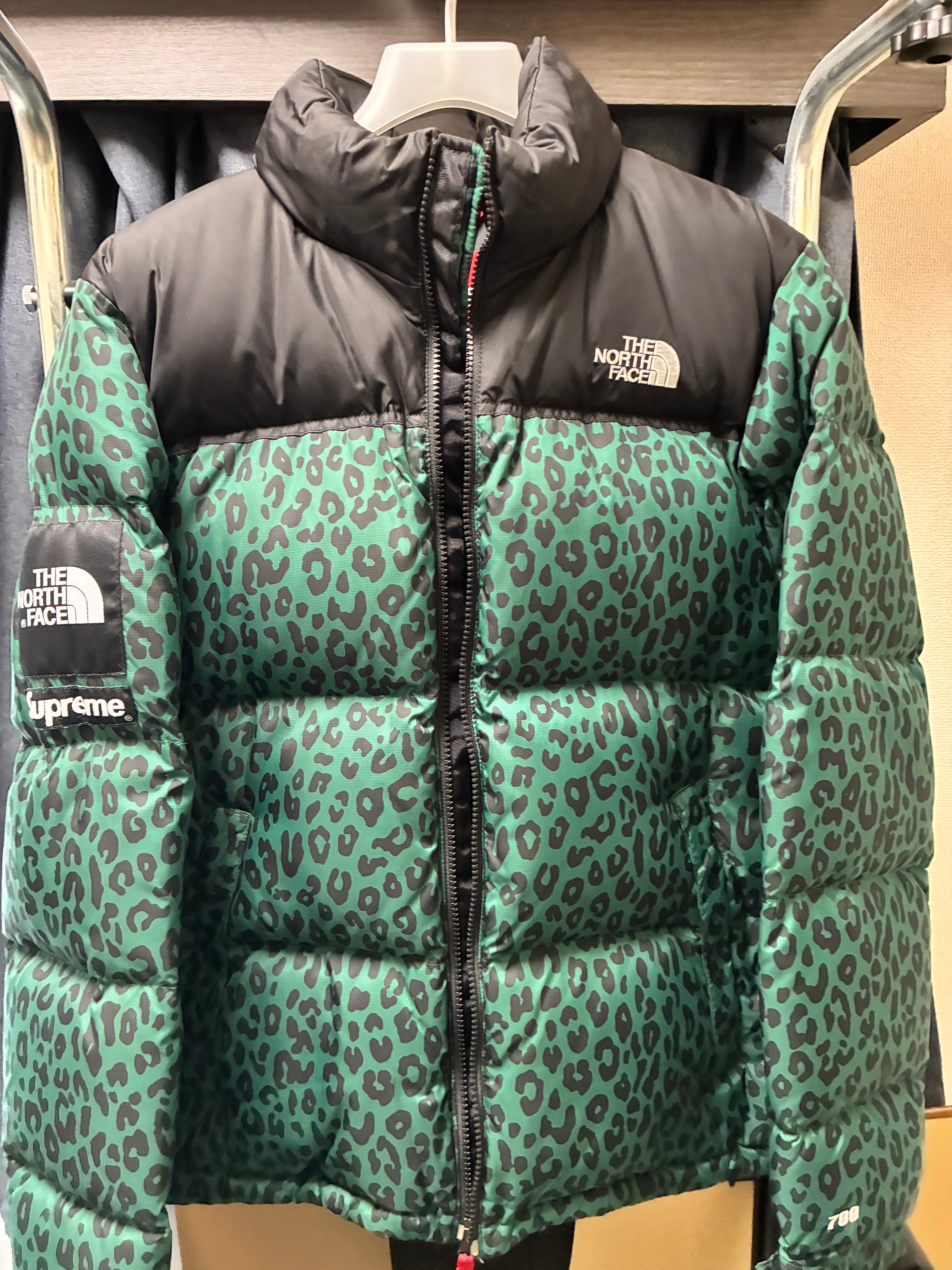 Supreme The North Face Nuptse Down Jacket "Green Leopard"