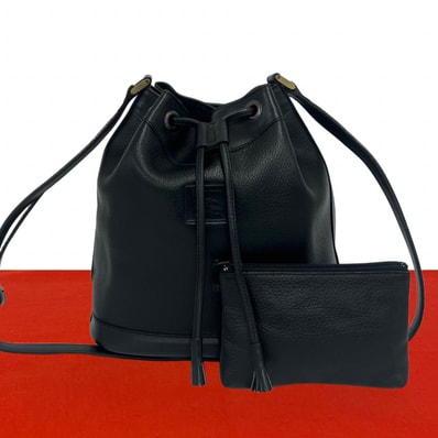 BURBERRY バーバリー シャドーホース ロゴ ノバチェック レザー ショルダーバッグ ブラック
26575