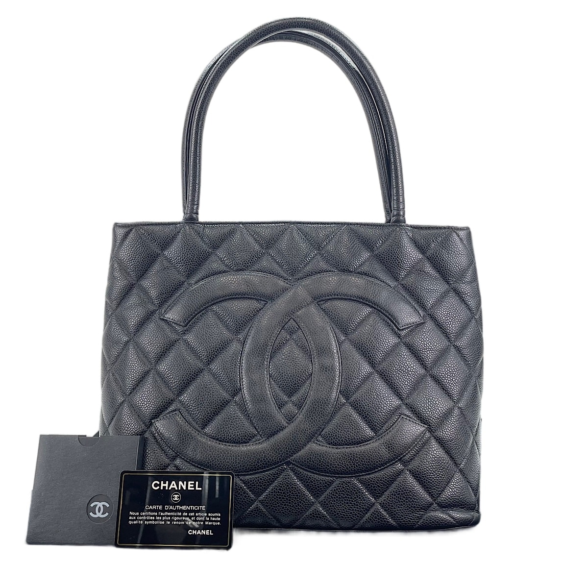 シャネル CHANEL キャビアスキン 復刻トート トートバッグ【中古】