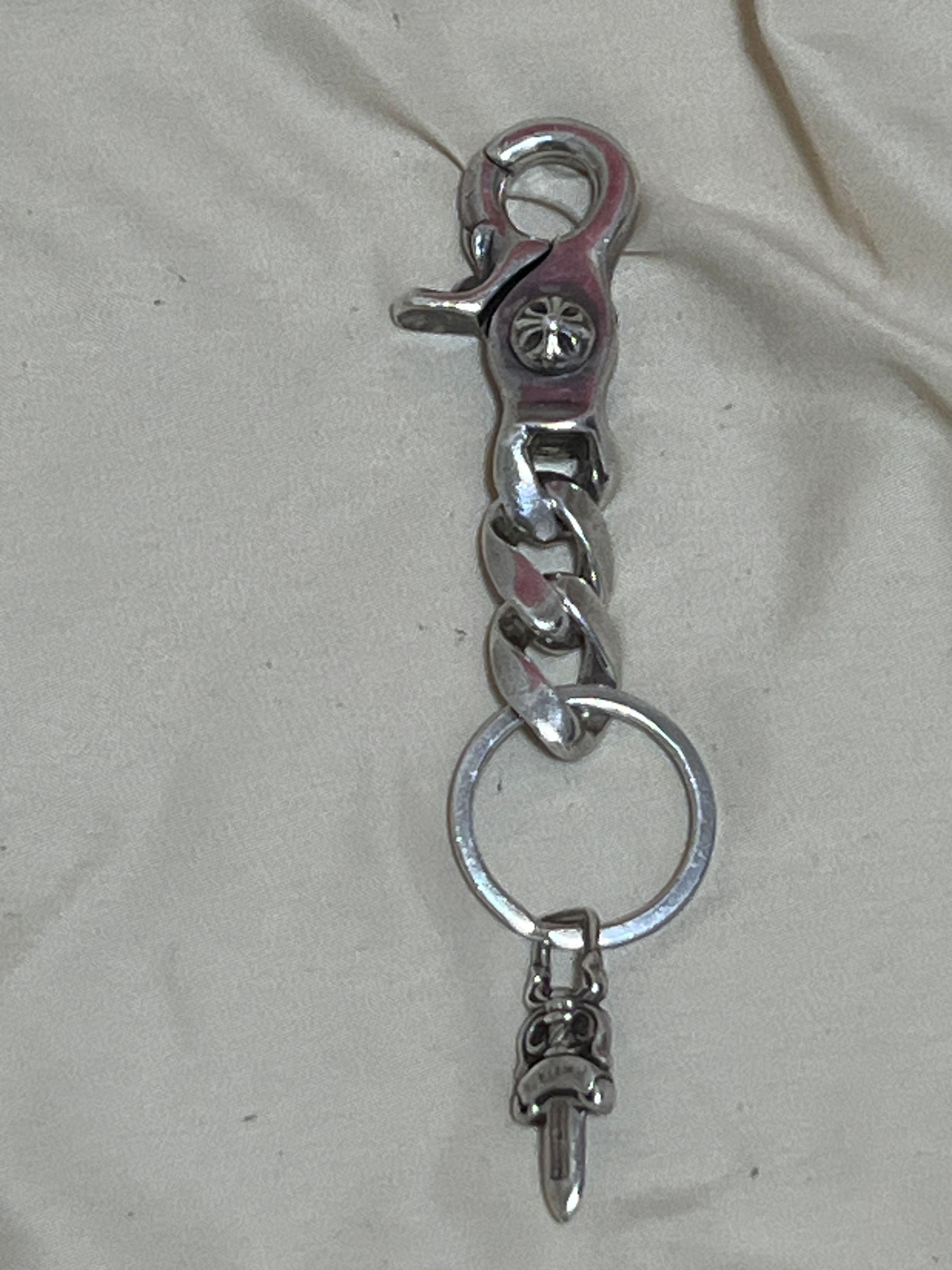 Chrome Hearts Key Ring Classic Link Short / Dagger "Silver"