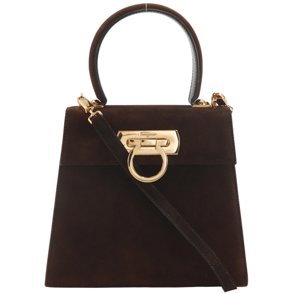 サルヴァトーレフェラガモ ガンチーニ 2WAYショルダー レディースハンドバッグ