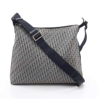 ディオール Dior トロッター ショルダーバッグ バッグ キャンバス レディース ネイビー系 / ベージュ系 【中古】