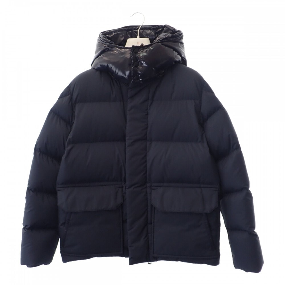 モンクレール MONCLER GLACIER アウター 2 E20914133785_549SM ダウンジャケット ポリエステル ネイビー メンズ【中古】【Aランク】