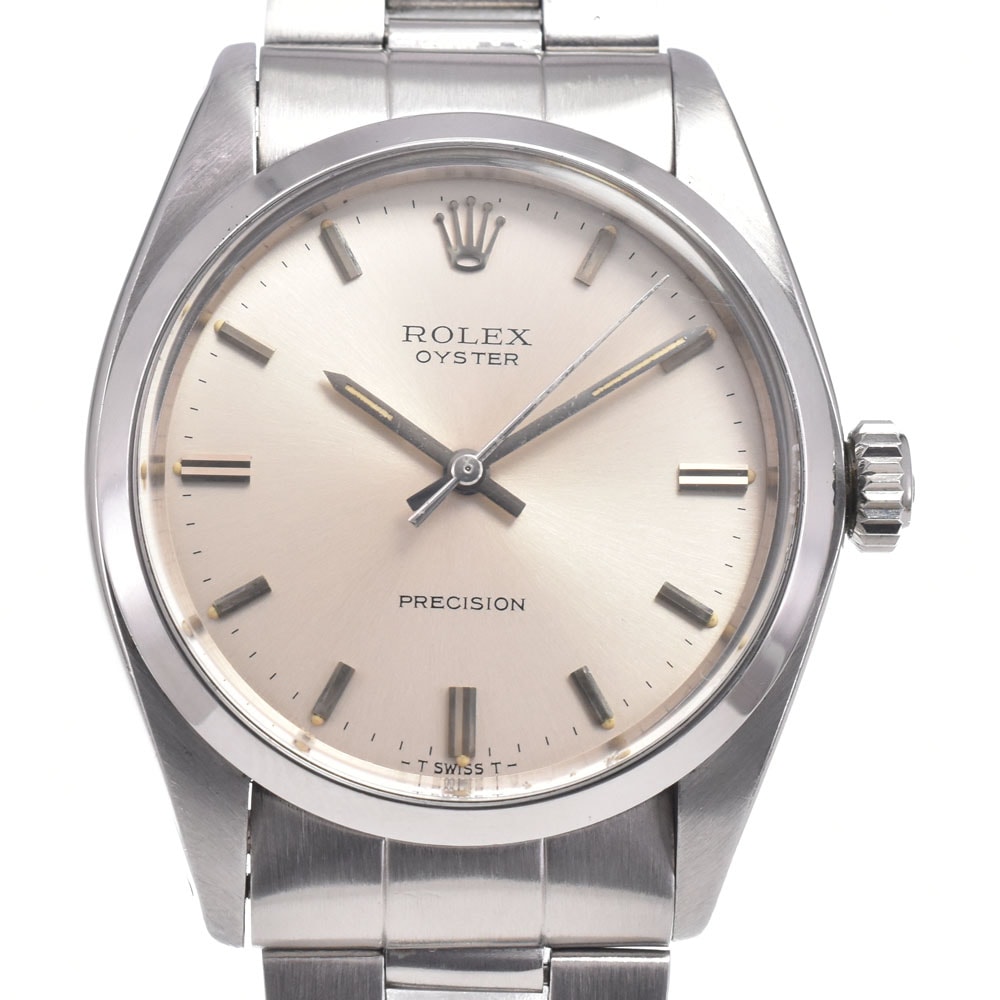 ロレックス ROLEX 6426 ヴィンテージ オイスター プレシジョン シルバー 手巻き メンズ 良品 腕時計 O#150714
