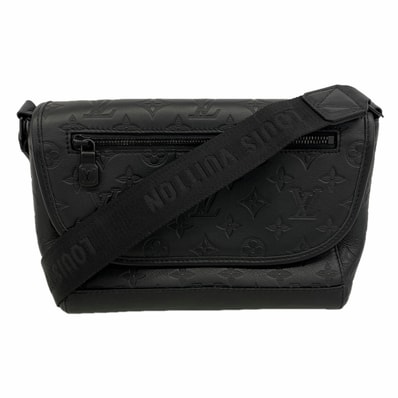 ★SALE【6he4425】ルイヴィトン ショルダーバッグ モノグラム・シャドウ パルスメッセンジャー M14874 ブラック【中古】メンズ
