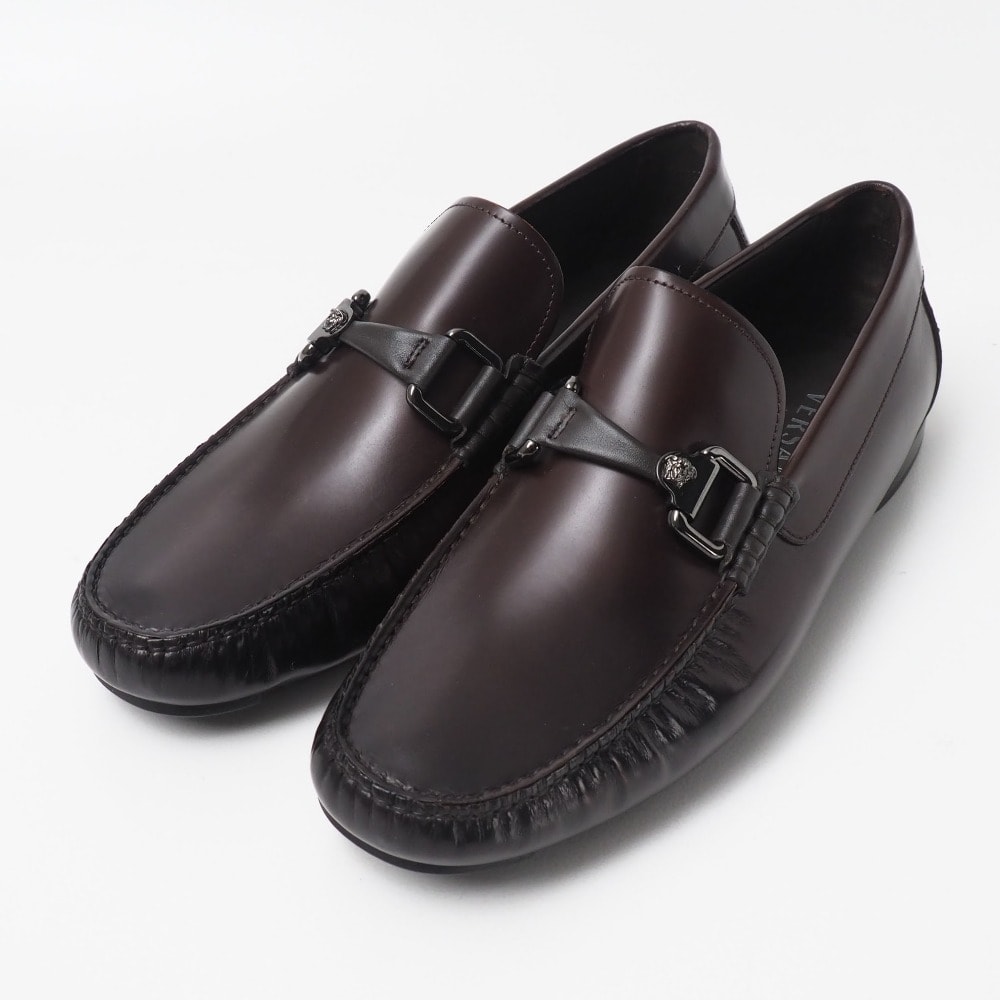 VERSACE ヴェルサーチ ローファー サイズ42 メデューサ スリッポン 靴 ブランド古着【中古】20261016/RB1025