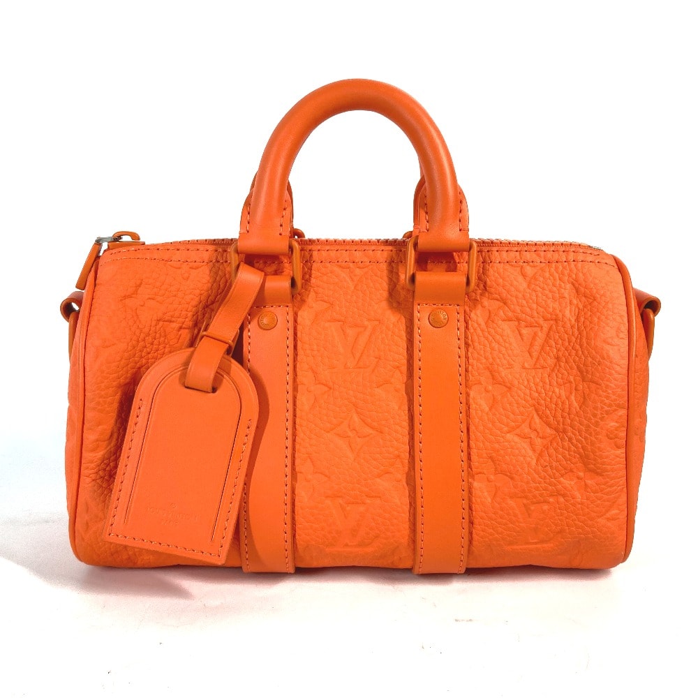 ルイヴィトン LOUIS VUITTON キーポル バンドリエール25 M20930 モノグラム カバン ミニボストンバッグ ハンドバッグ トリヨンレザー オレンジ