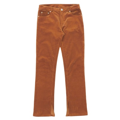 ガニー 新品同様 コーデュロイ ストレートパンツ ボトムス レディース オレンジ 36 36