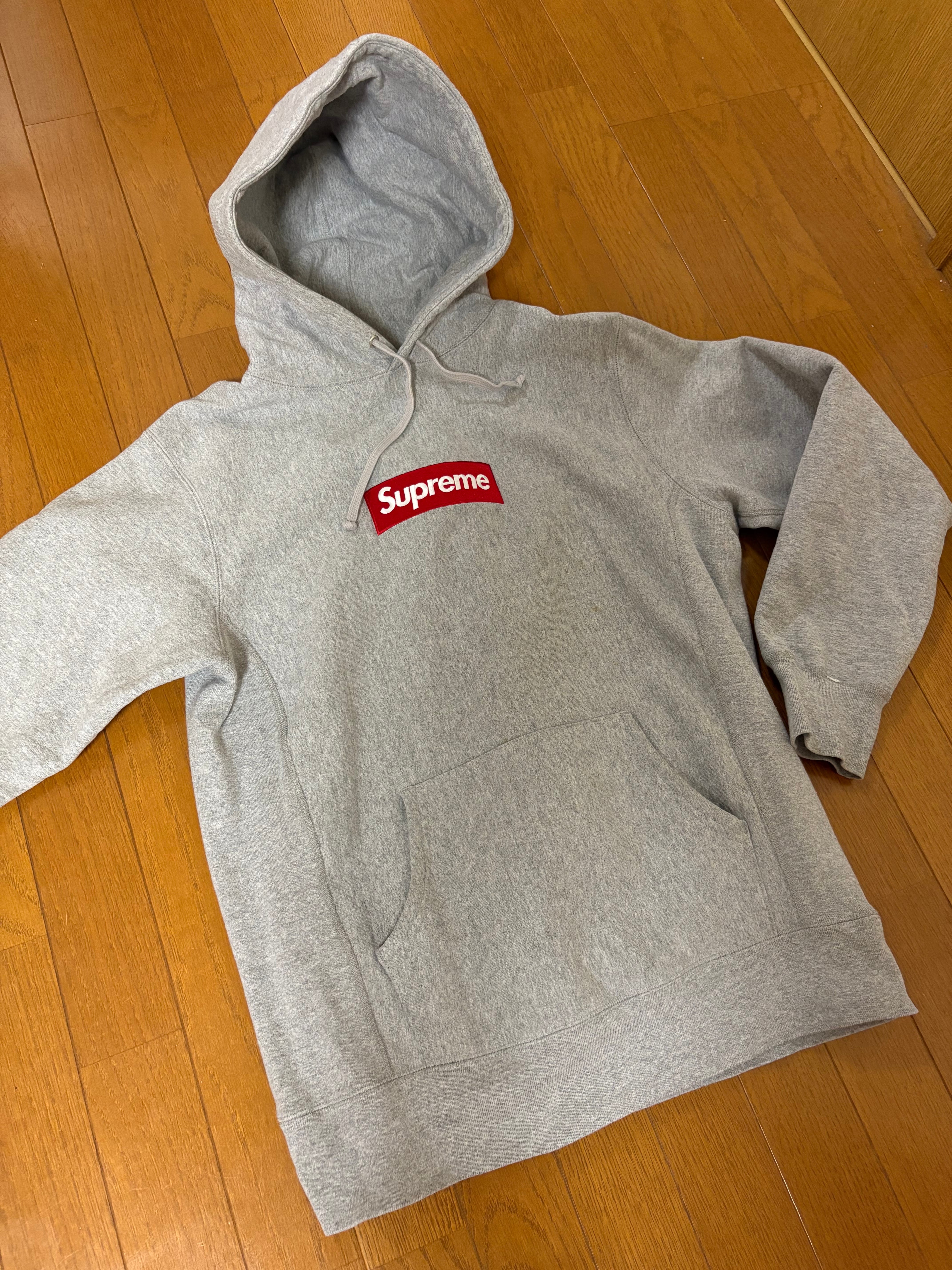 Supreme Box Logo Hooded Sweatshirt "Heather Grey" (12FW)