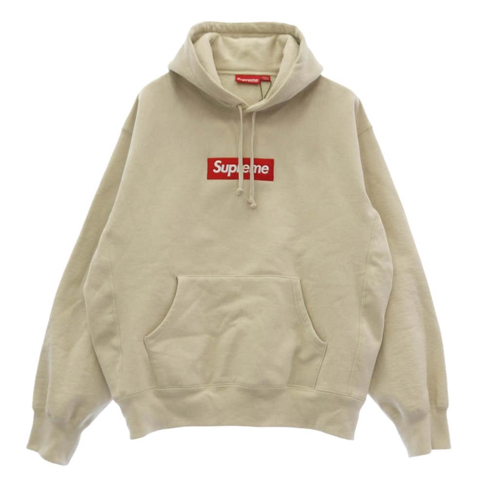 Supreme シュプリーム パーカー 24AW Box Logo Hooded Sweatshirt ボックスロゴ フーデッド スウェット パーカー ベージュ L ベージュ系 L【美品】【中古】
