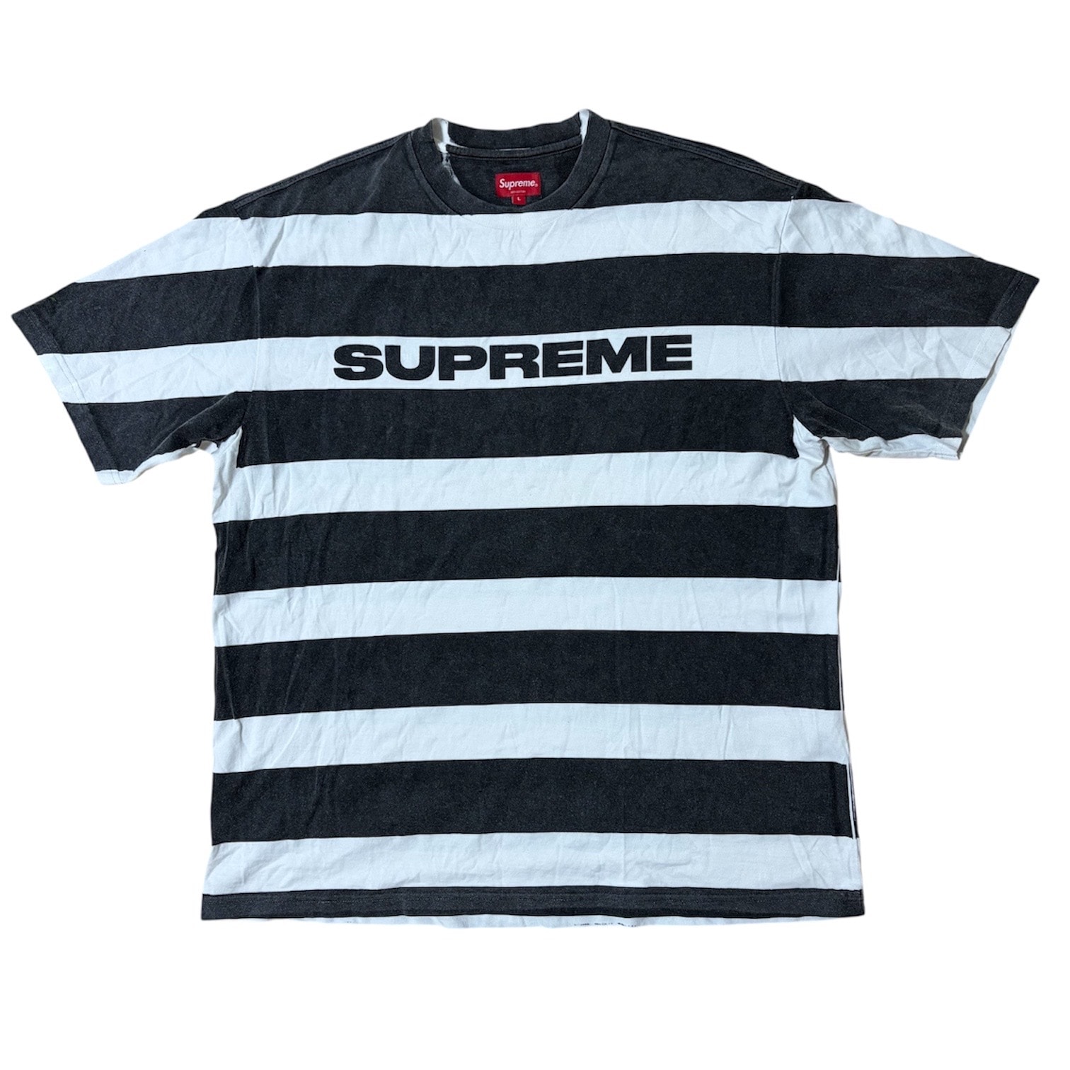 Supreme Printed Stripe S/S Top "Black"
