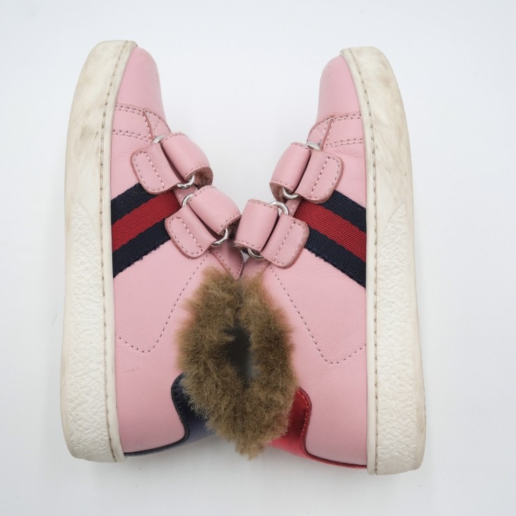 C (やや傷や汚れあり)】GUCCI（グッチ）エース キッズスニーカー