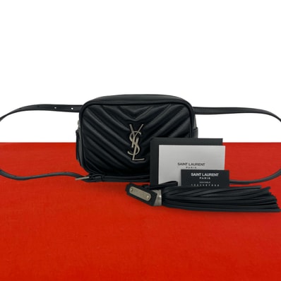SAINT LAURENT PARIS サンローランパリ ルー カメラバッグ レザー ボディバッグ ブラック
118-8