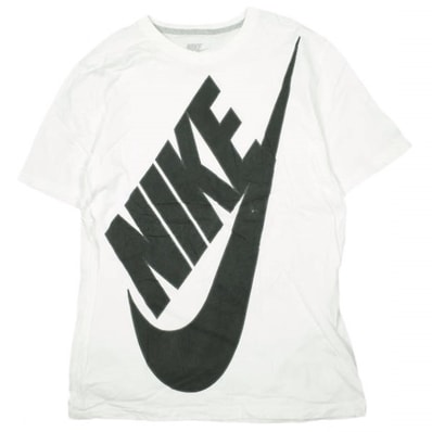 NIKE ナイキ ビッグロゴTシャツ 589826-100 XXL WHITE 半袖 スウォッシュ トップス g13973