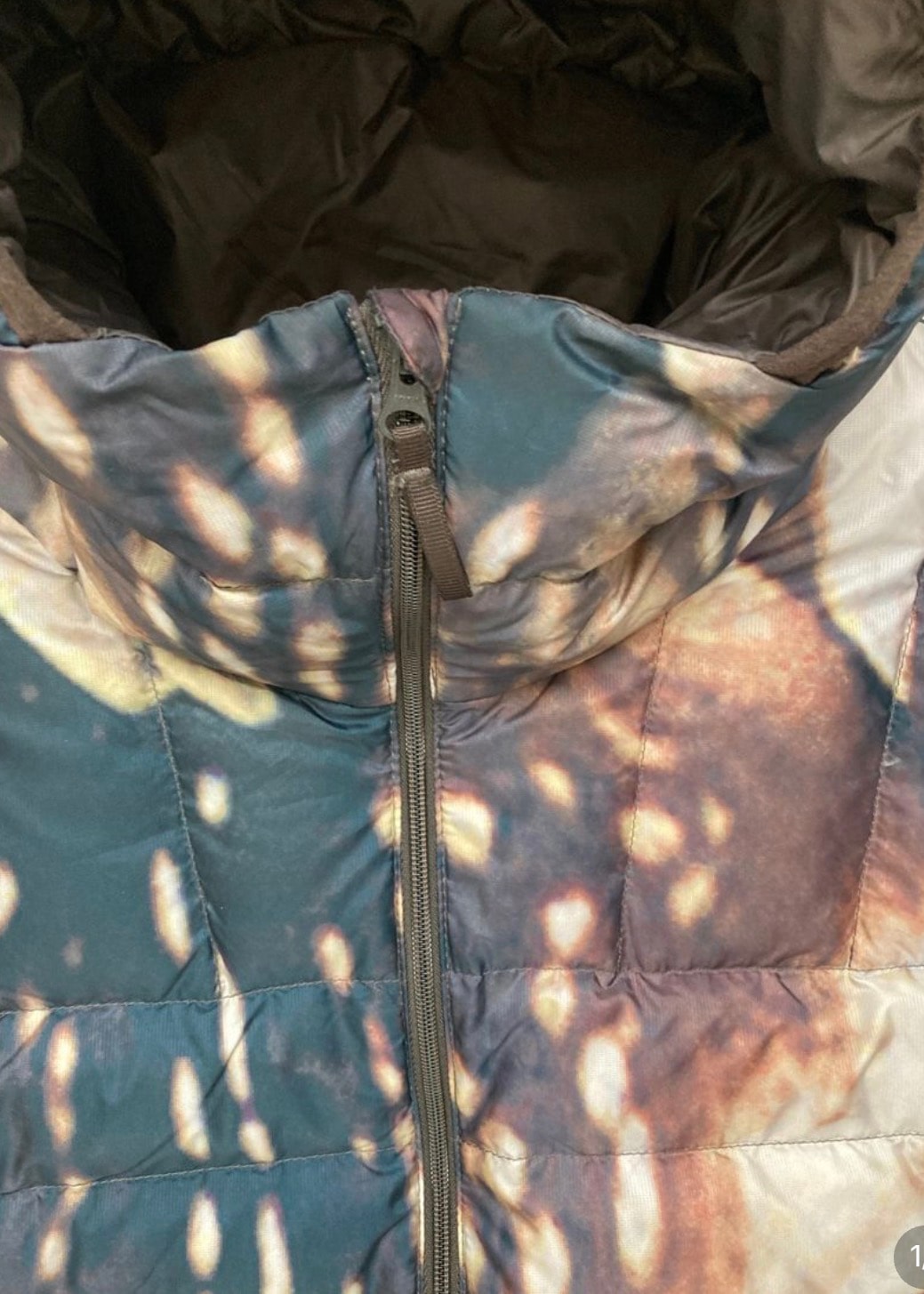Supreme Micro Down Half Zip Hooded Pullover (23FW) "Deer"