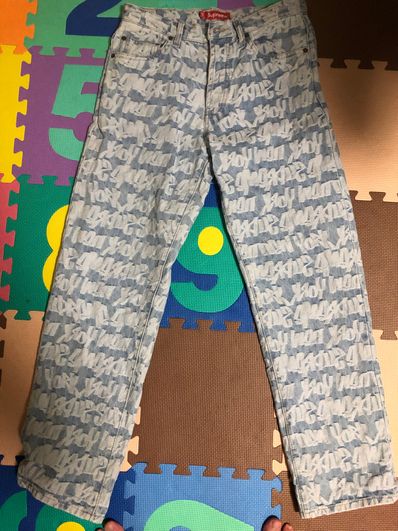 Supreme Fat Tip Jacquard Regular Jean "Blue"