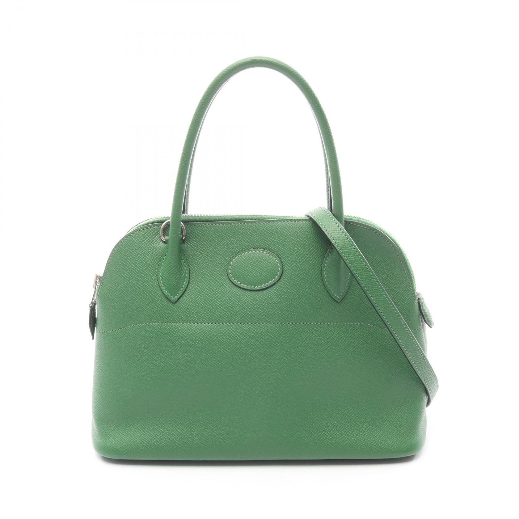 エルメス HERMES ボリード27 ハンドバッグ バッグ レザー ヴォーエプソン ヴォーエプソン ミント □N刻印(2010年製造) レディース グリーン系 【中古】