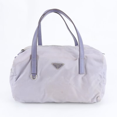 プラダ テスート ナイロントライアングルロゴトート バッグ