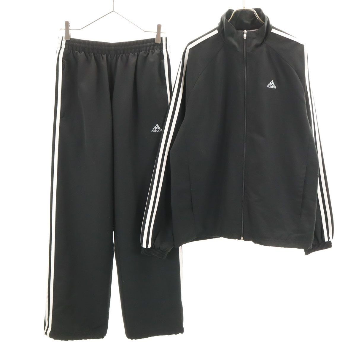 ※最終値下げ　adidasトラックジャケット　セットアップ上下　古着 やや傷や汚れあり】adidas トラックジャケット 上下セットアップ