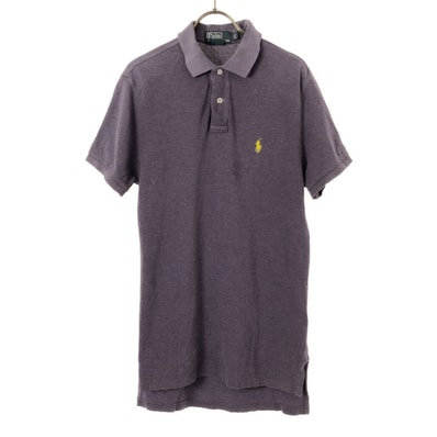 Polo by Ralph Lauren ポロバイラルフローレン 半袖 ポロシャツ M パープル 鹿の子地