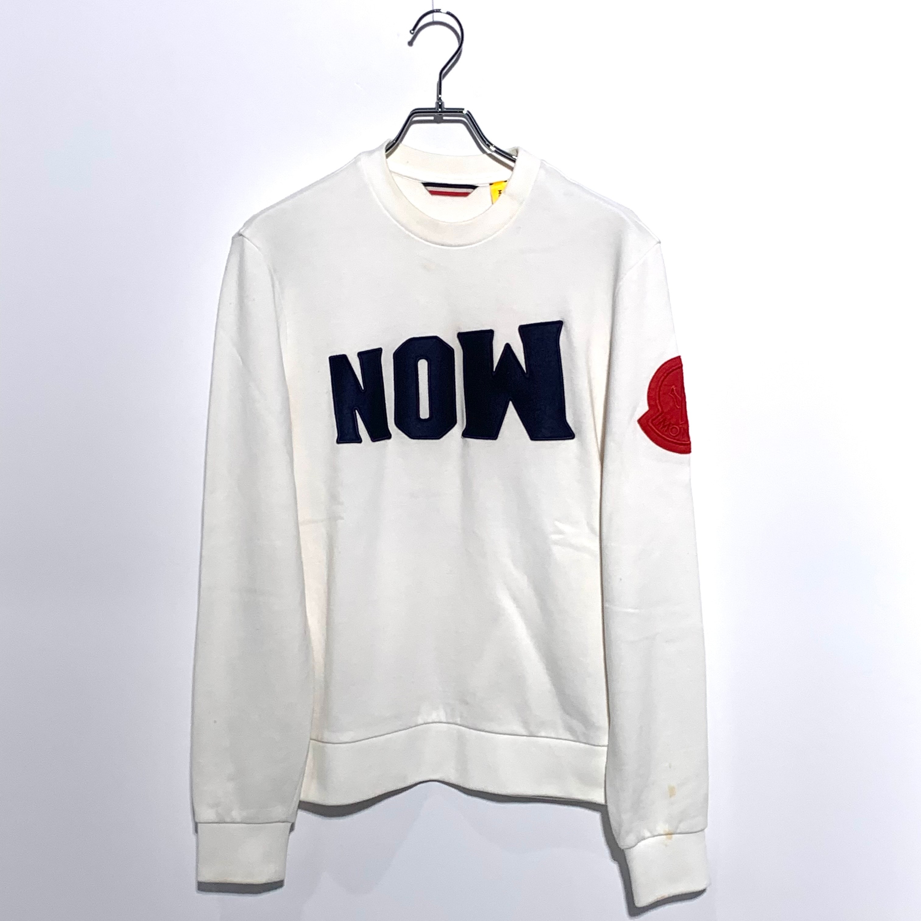 Moncler Genius Logo Patch Crewneck Sweatshirt White