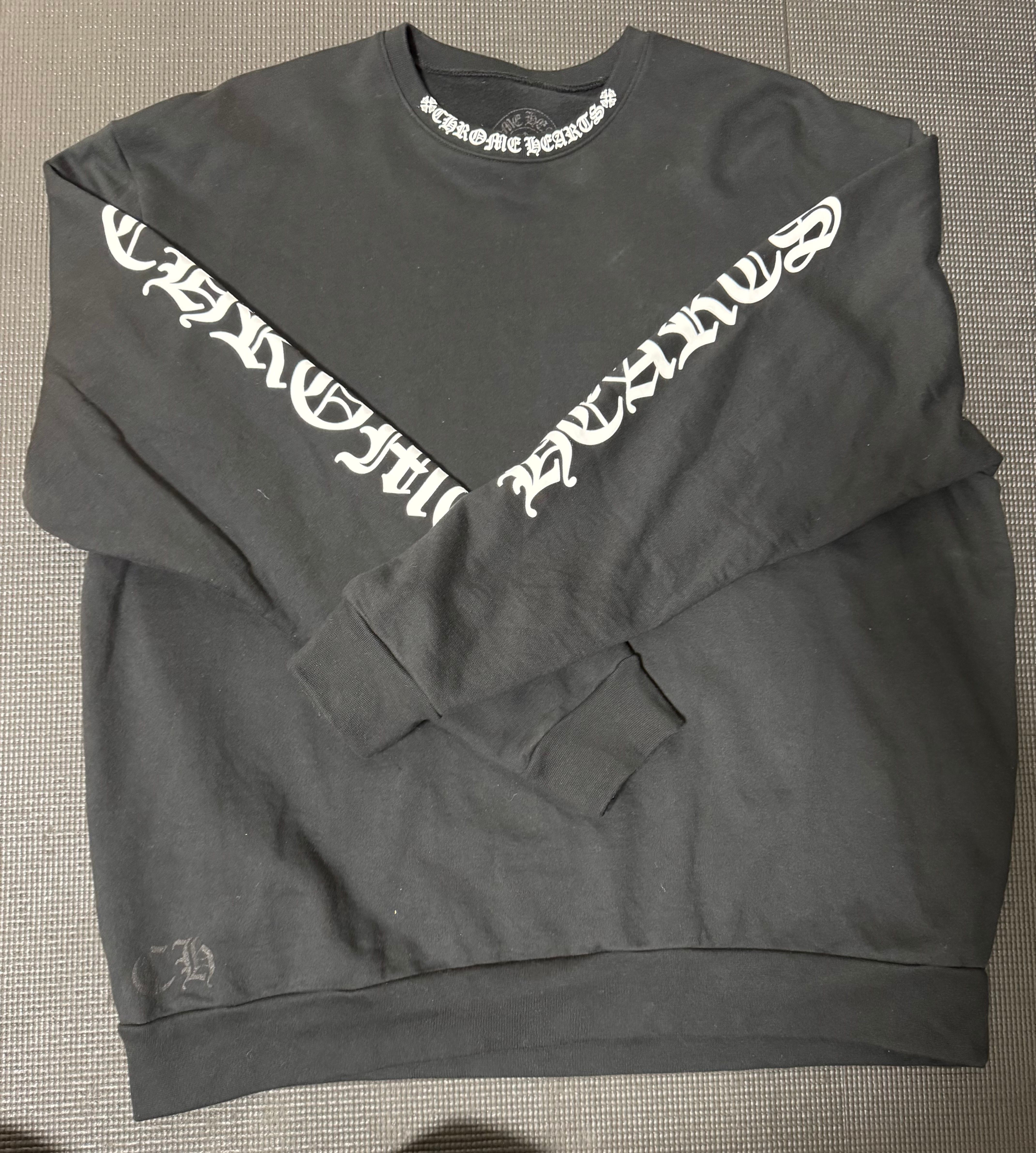 クロムハーツ SWTSHRT PLVR ネックロゴプリント スウェット