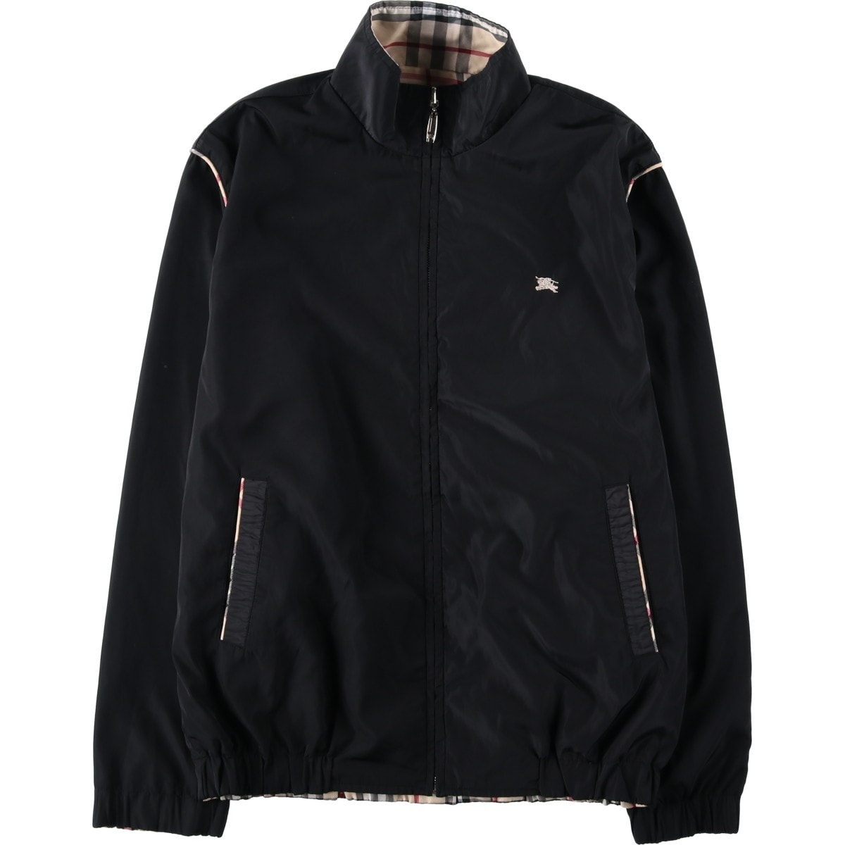 古着 バーバリー Burberry's LONDON チェック柄 リバーシブル スイングトップ スポーツジャケット レディースXL相当 ヴィンテージ/eaa618911