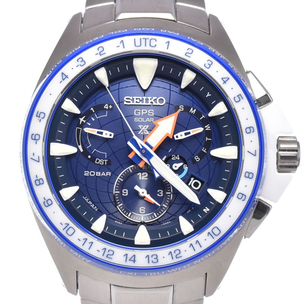 セイコー SEIKO 8X53-0AK0-2 プロスペックス マリーンマスター オーシャンクルーザー ソーラー GPS衛星電波 メンズ 良品 L#148340