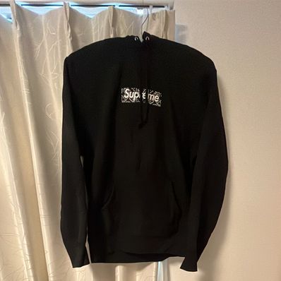 Supreme Bandana Box Logo Hooded Sweatshirt "Black"