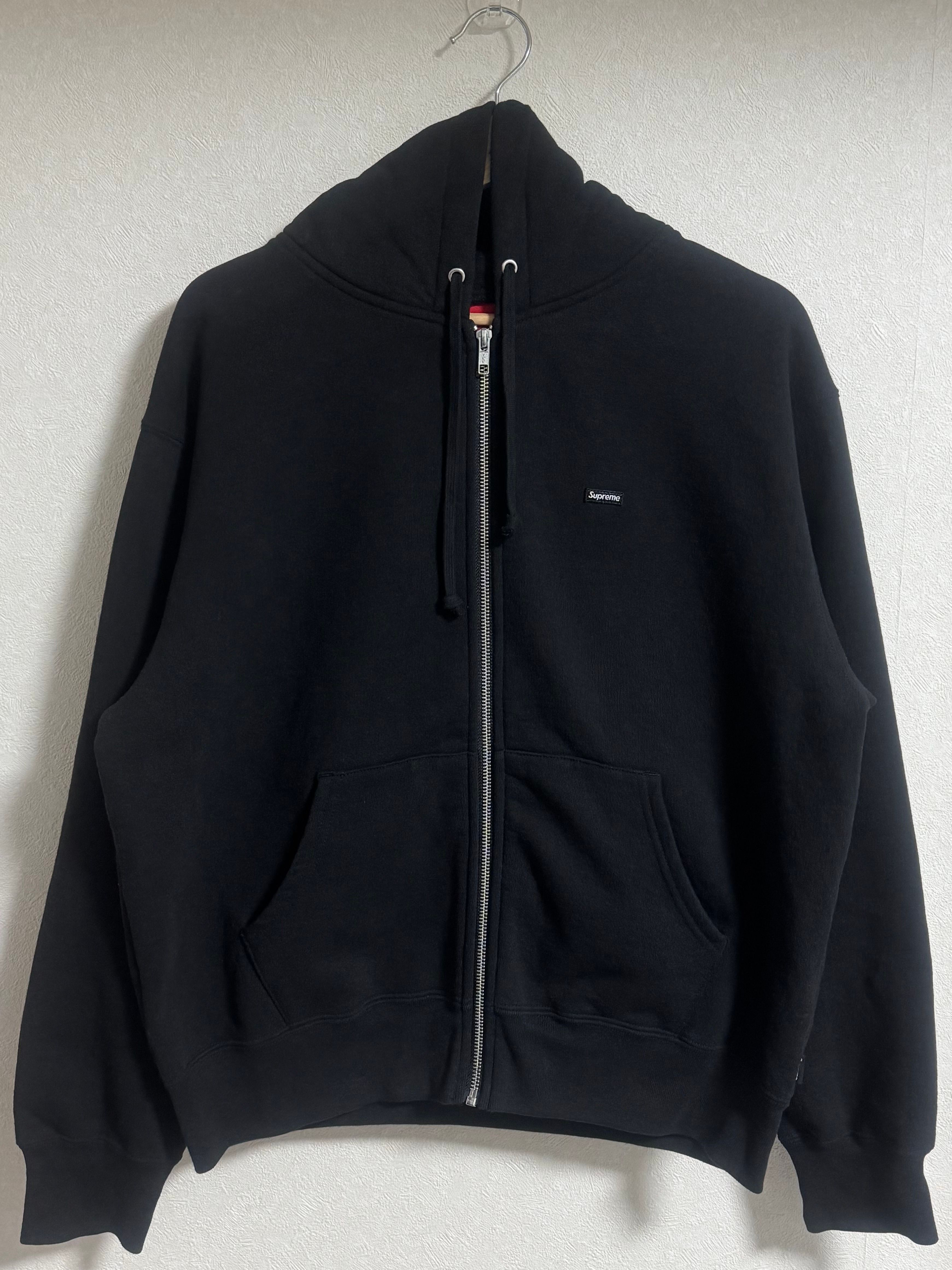 Supreme Small Box Zip Up Hooded Sweatshirt "Black"