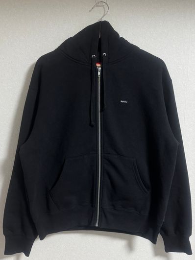 Supreme Small Box Zip Up Hooded Sweatshirt "Black"