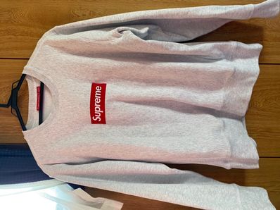 Supreme Box Logo Crewneck Sweatshirt "Ash Grey" (18FW)