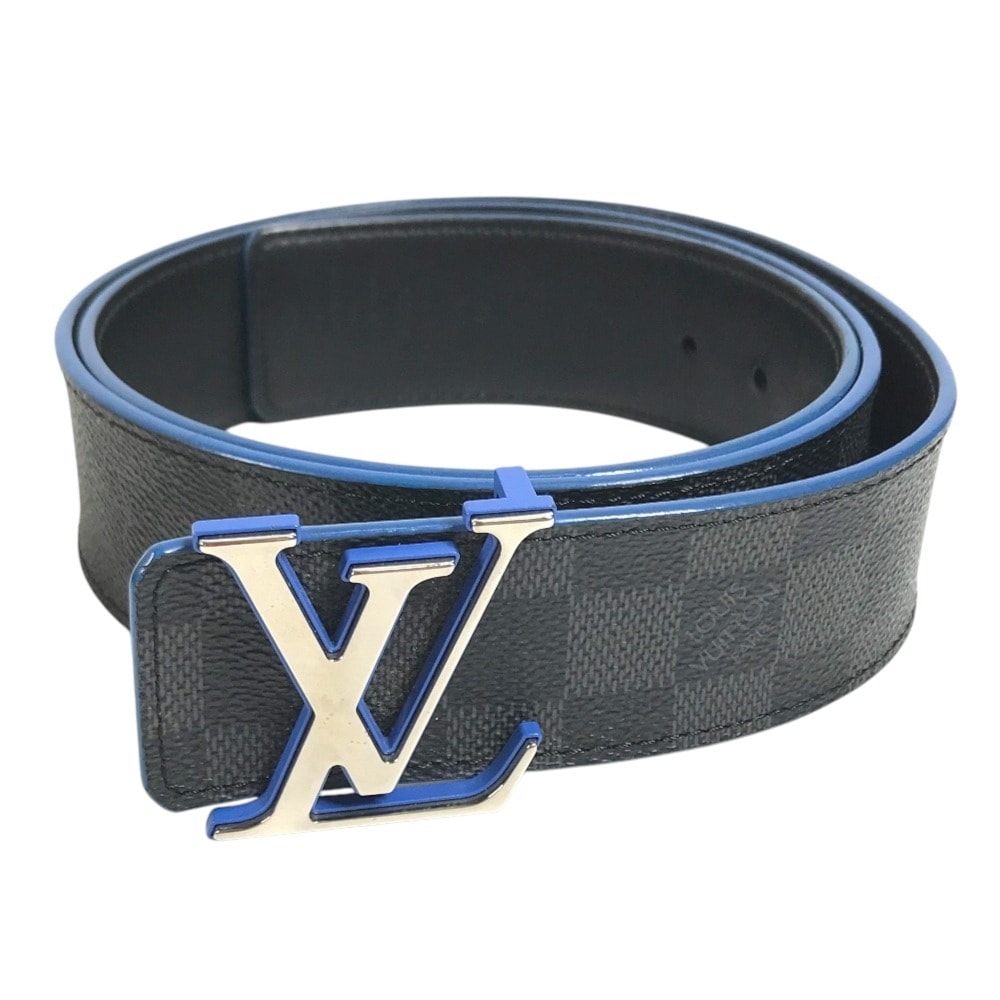 ルイヴィトン LOUIS VUITTON サンチュール LVイニシアル M9425S ダミエグラフィット ボトムス用ベルト バックル ベルト ダミエグラフィットキャンバス ブラック